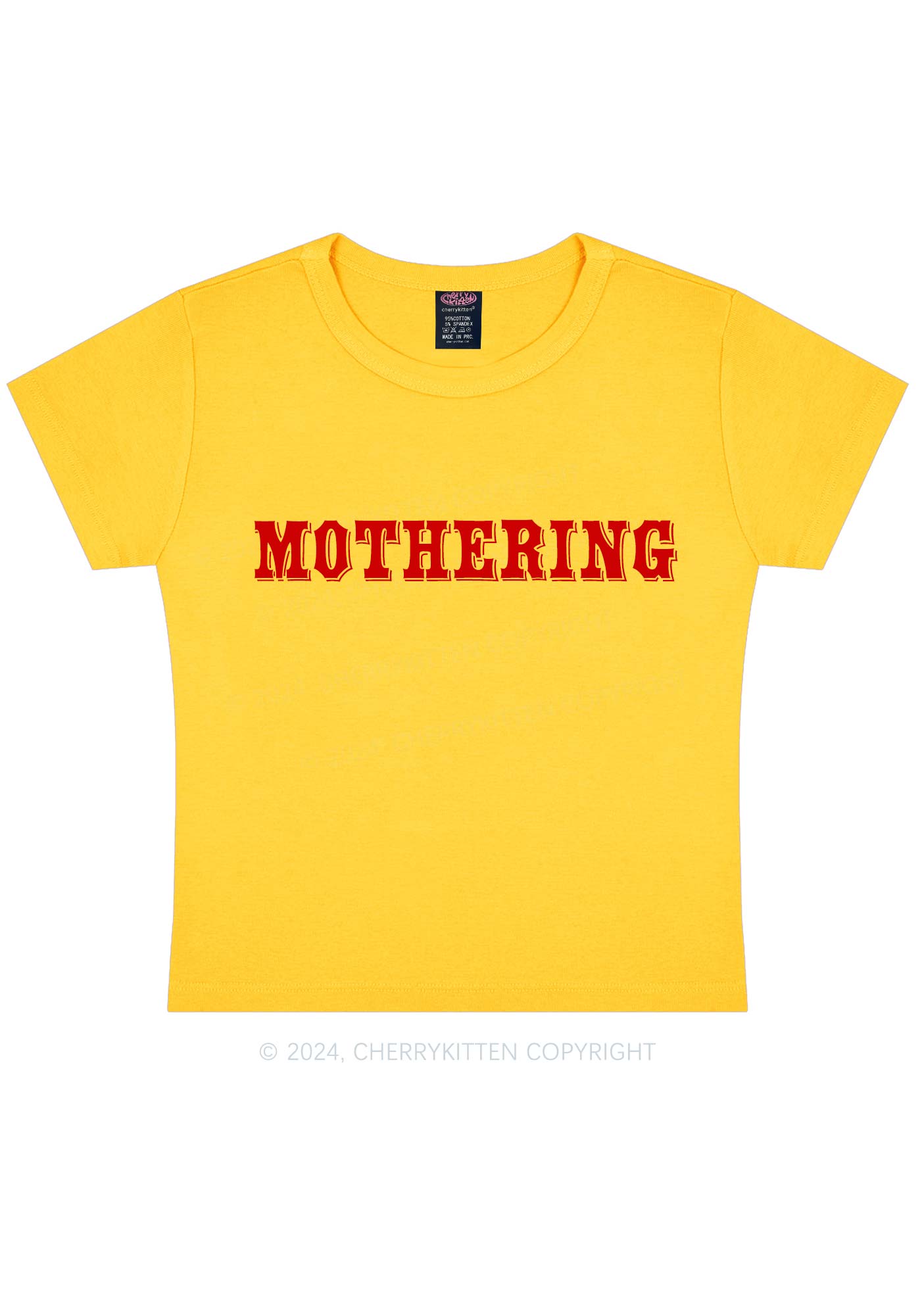 Mothering Y2K Baby Tee Cherrykitten