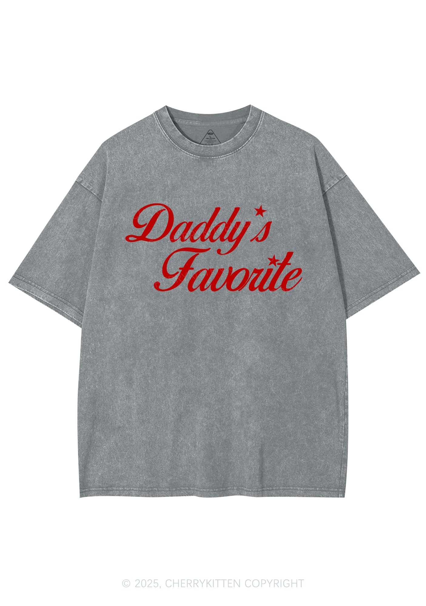 Daddys Favorite Y2K Shirts Washed Tee Cherrykitten