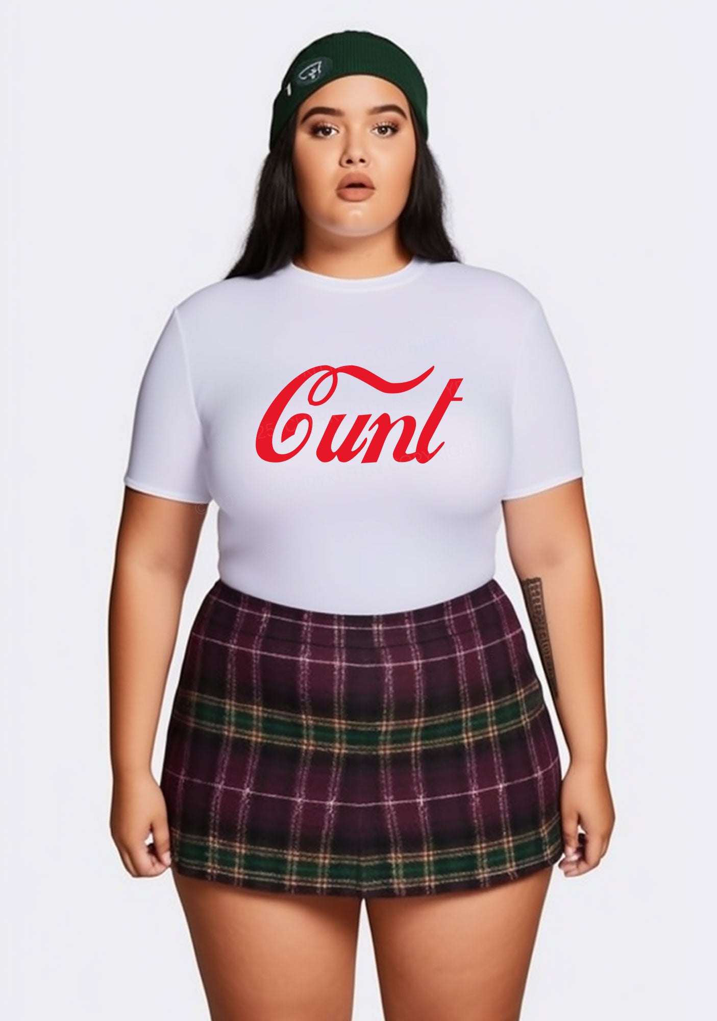 Curvy Special Cxxt Y2K Baby Tee Cherrykitten