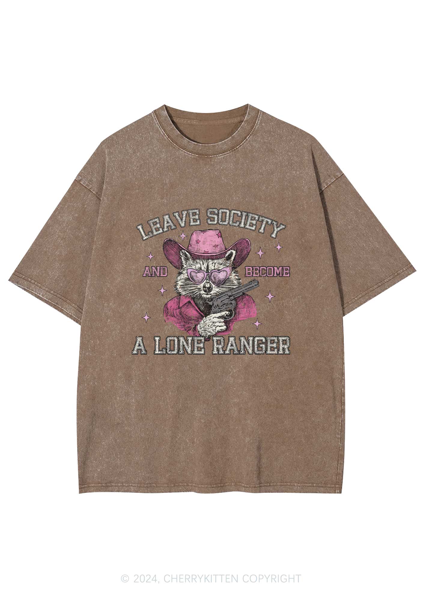 Leave Society Y2K Washed Tee Cherrykitten
