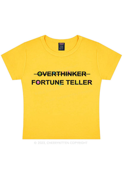 Overthinker Fortune Teller Y2K Baby Tee Cherrykitten