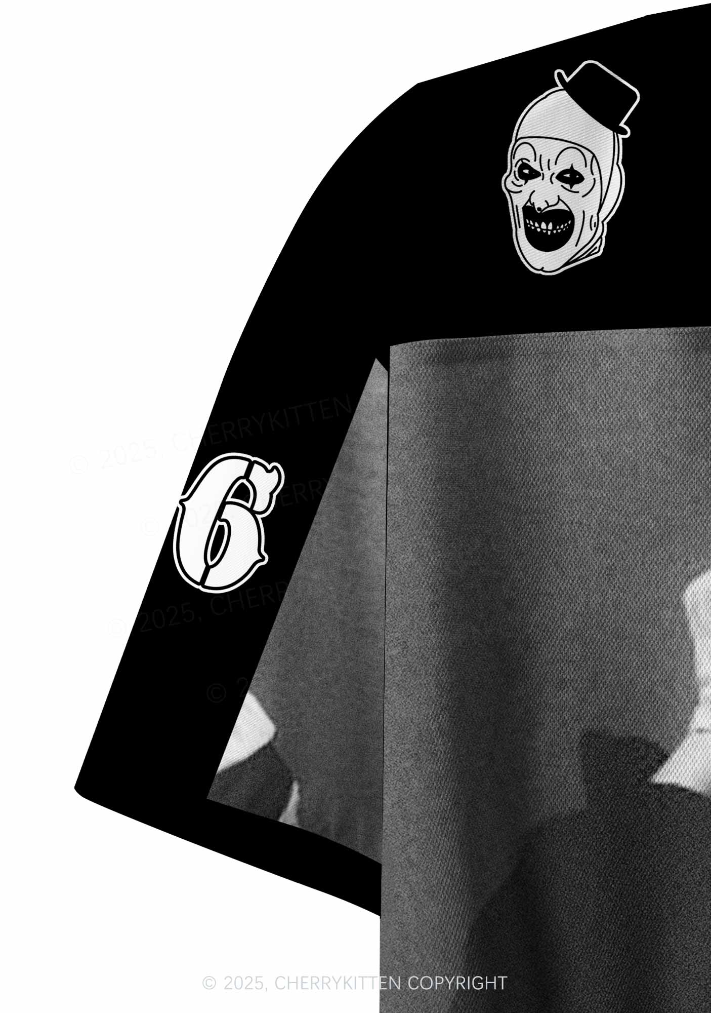 Custom Halloween Horror Clown Y2K Crop Sport Jersey Shirts Cherrykitten