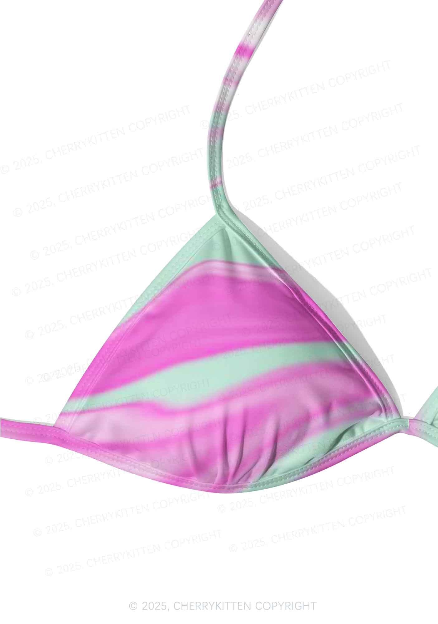 Fluid Waves Y2K Print Bikini Set Cherrykitten