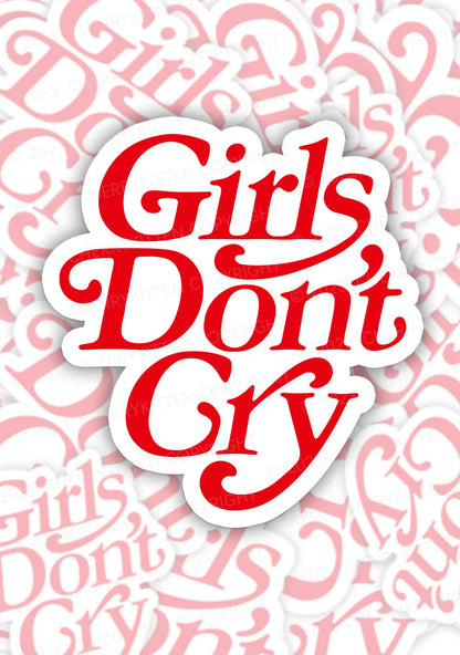 Girls Don't Cry 1Pc Y2K Sticker Cherrykitten