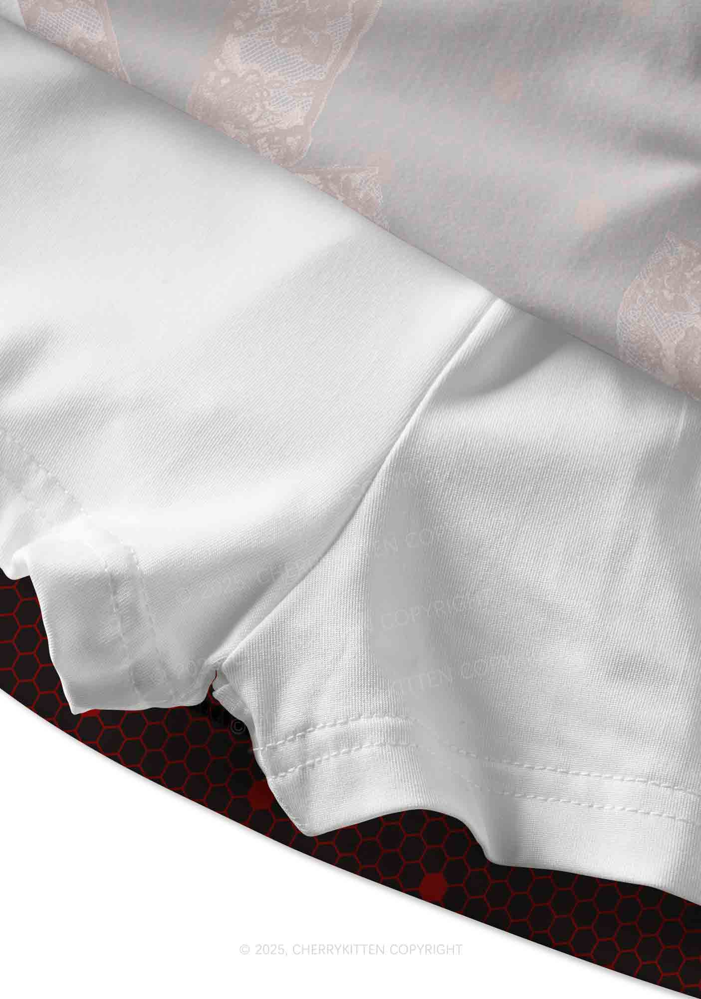 Bow Ties Y2K Print Mini Skirt Cherrykitten