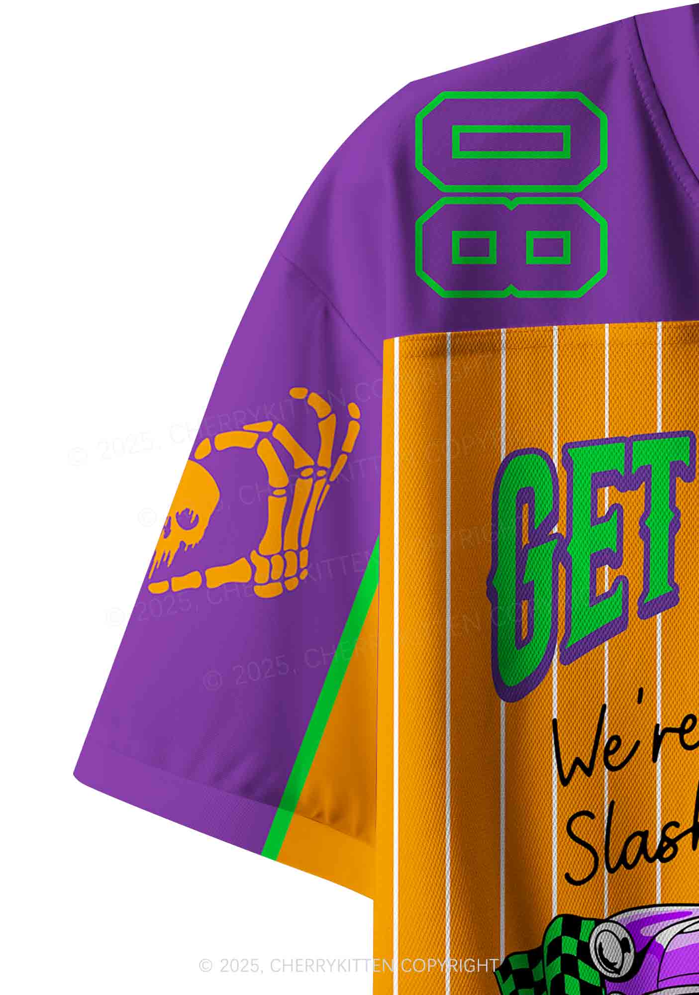 Custom Halloween Get In Loser Y2K Crop Sport Jersey Shirts Cherrykitten