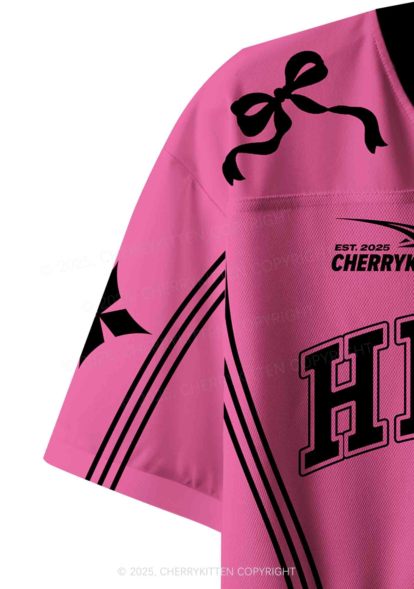 Custom Hit Me White Bunny Y2K Crop Sport Jersey Shirts Cherrykitten