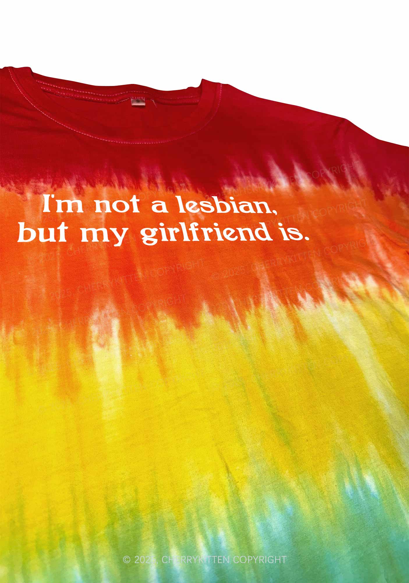 My GF Is Lesbian Pride Y2K Tie Dye Shirts Cherrykitten