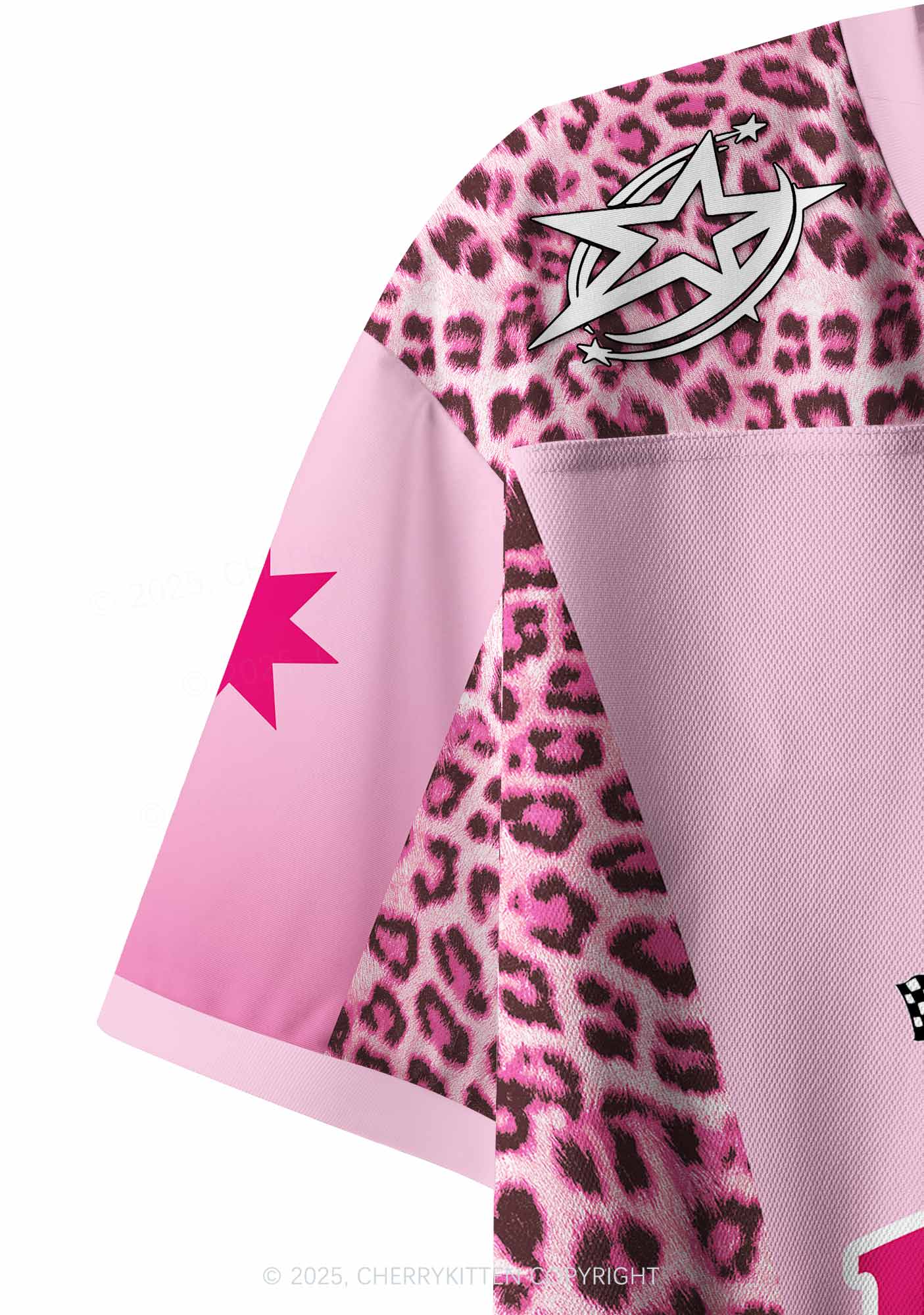 Custom Leopard Star Faggot Pride Y2K Crop Sport Jersey Shirts Cherrykitten