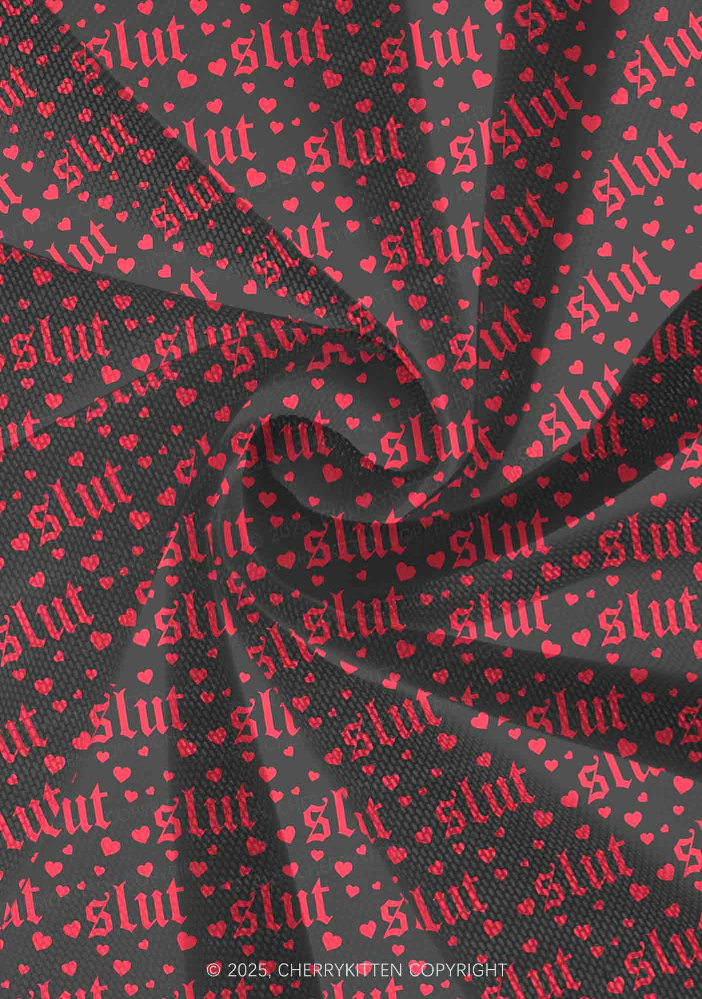 Black Slxt Y2K Print Mini Layered Skirt Cherrykitten