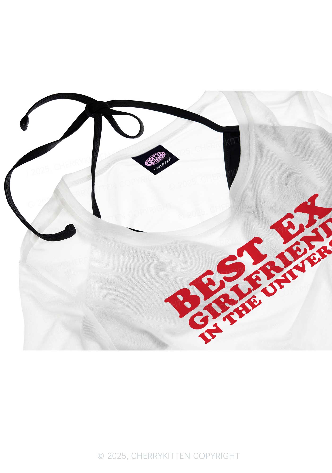 Universe Best Ex Girlfriend Y2K Sheer Boyfriend Tee Cherrykitten