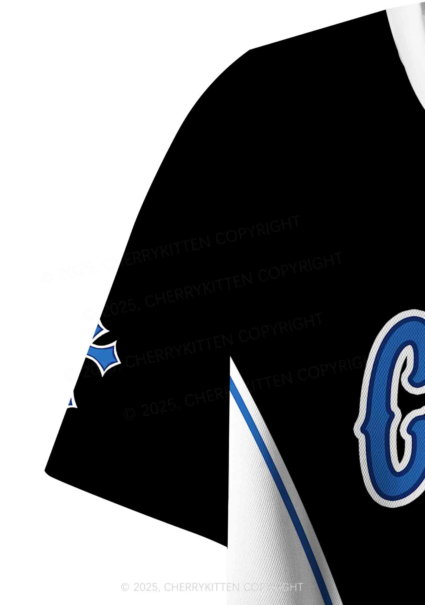 Custom Black Cxxt Y2K Crop Sport Jersey Shirts Cherrykitten