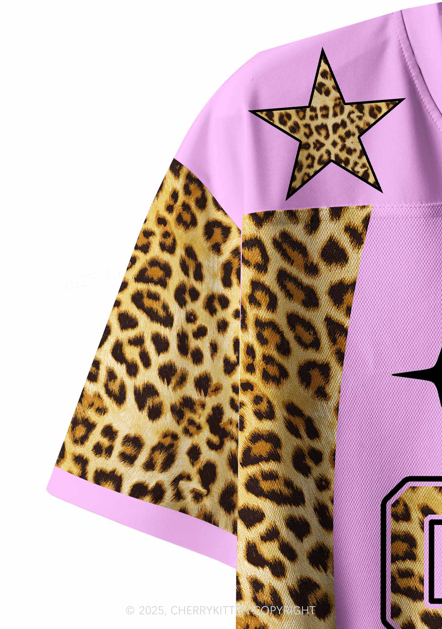 Custom Pink Cxxt Leopard Y2K Crop Sport Jersey Shirts Cherrykitten