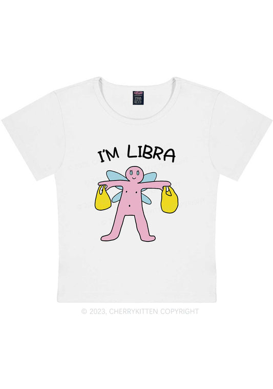 I'm Libra Y2K Baby Tee Cherrykitten