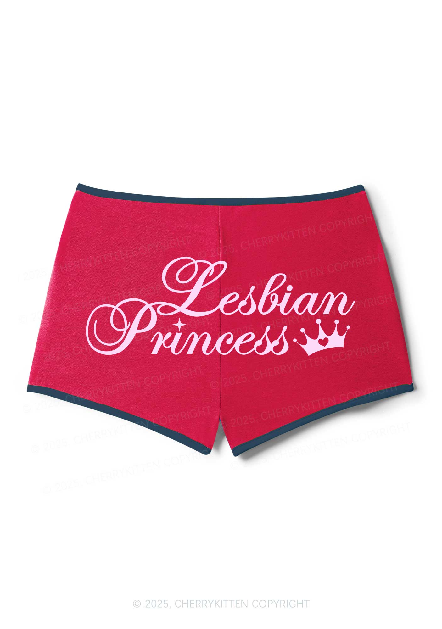 Lesbian Princess Y2K Booty Shorts Cherrykitten
