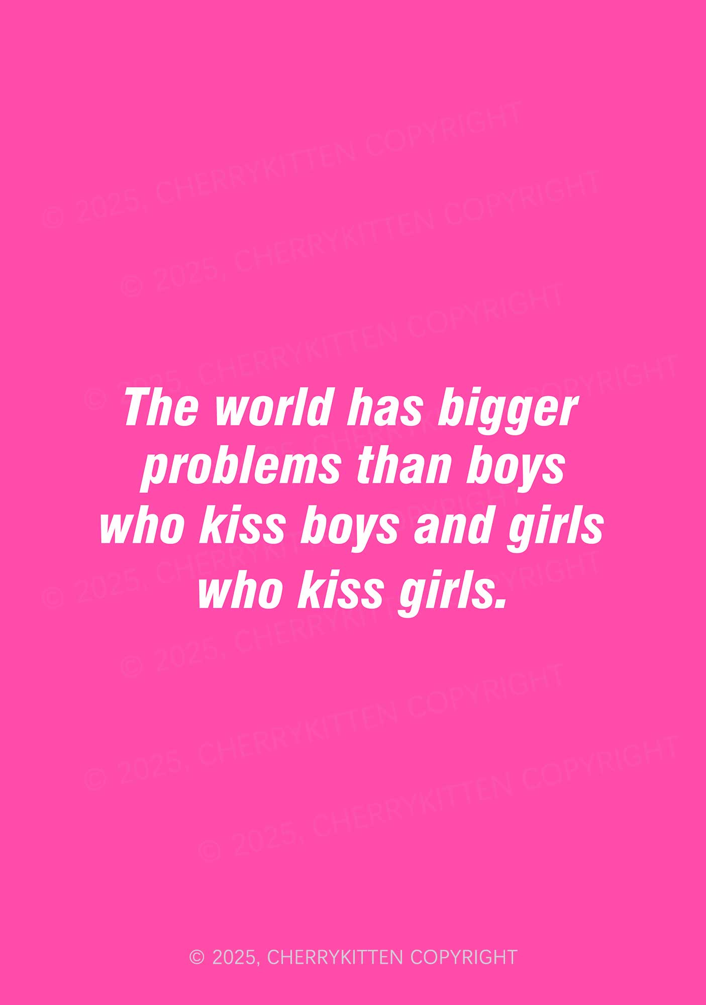 Who Kiss Girls Pride 1Pc Y2K Pin Badge Cherrykitten