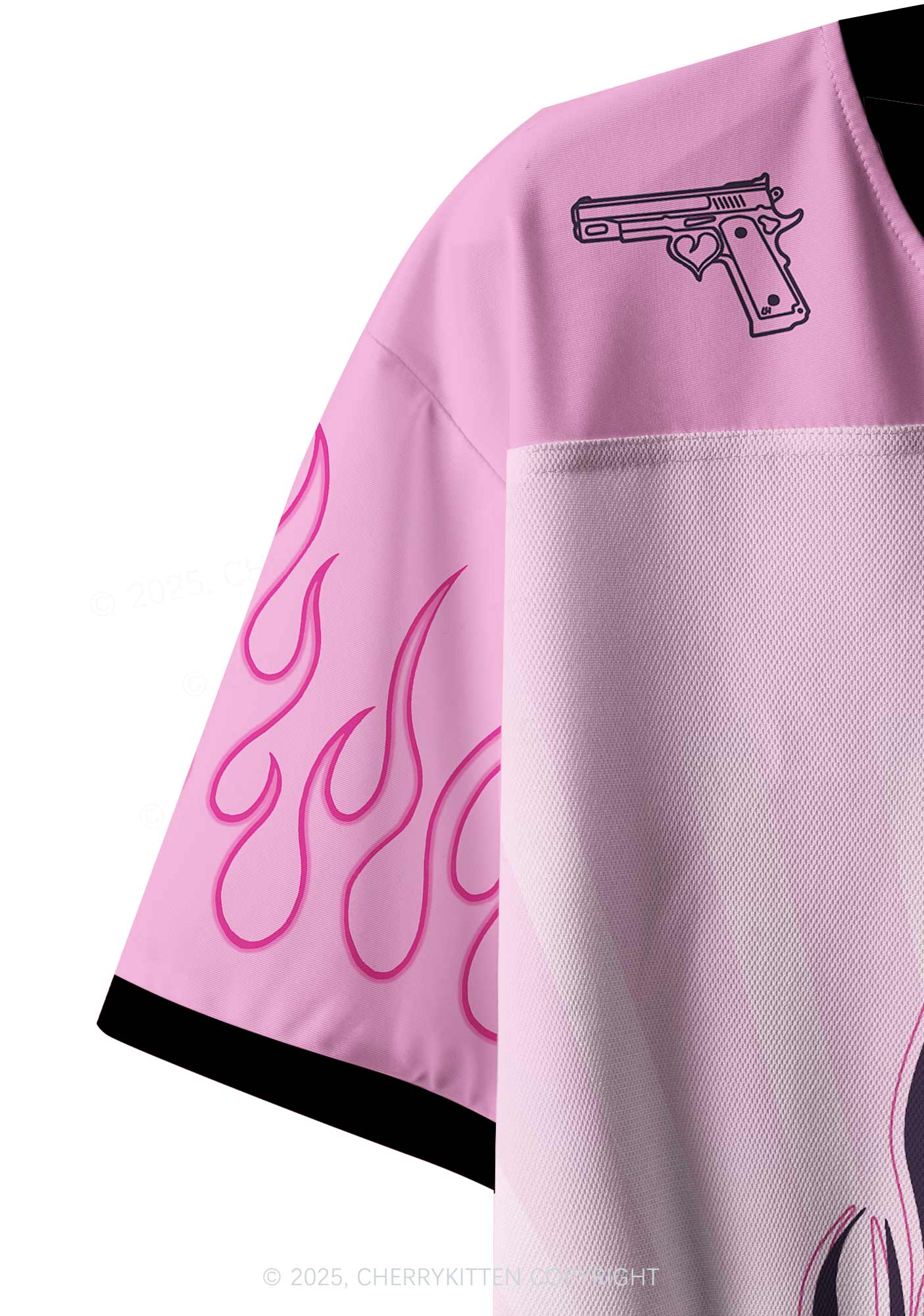 Custom Kiss Girls Kill Boys Pride Y2K Crop Sport Jersey Shirts Cherrykitten