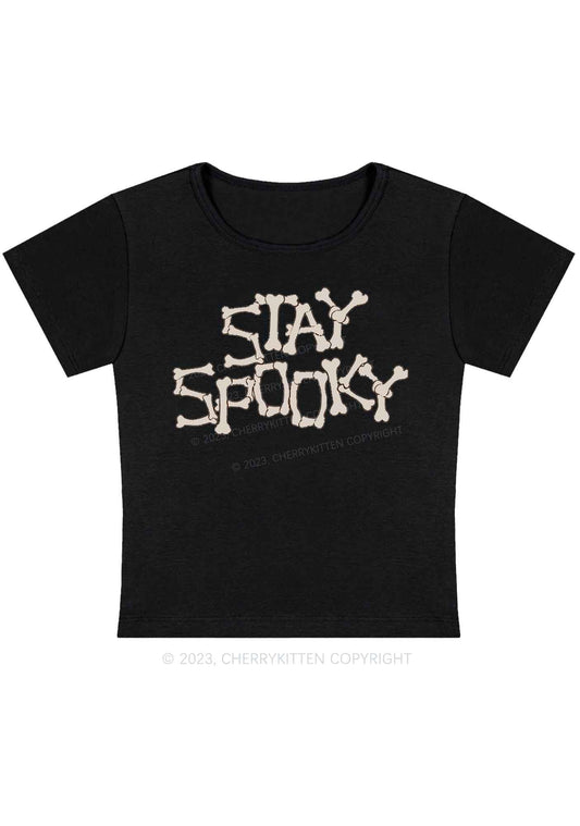 Stay Spooky Halloween Baby Tee Cherrykitten