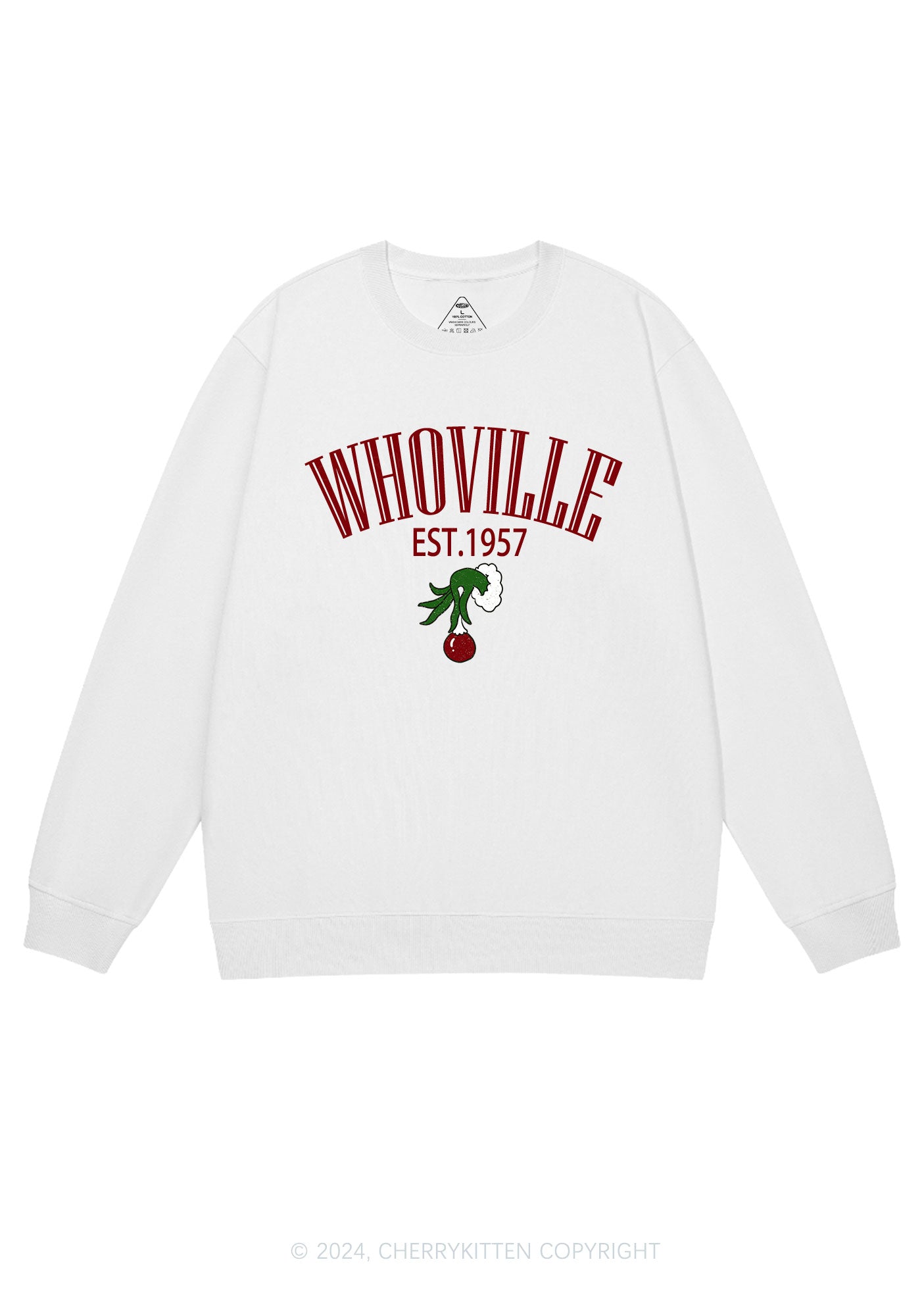Christmas Whoville Y2K Sweatshirt Cherrykitten