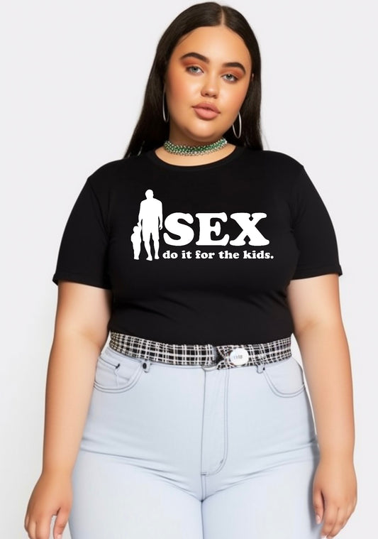 Curvy Do It For The Kids  Baby Tee