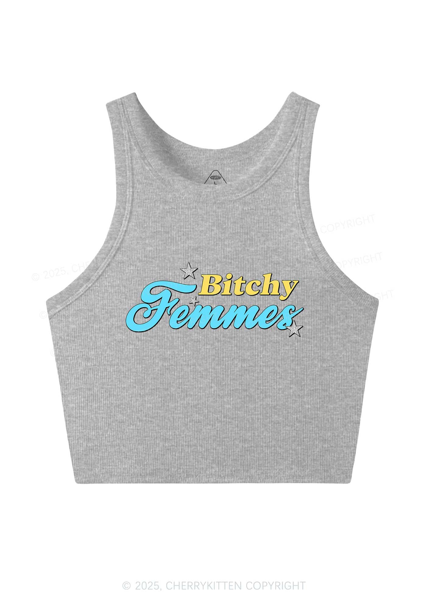 Bxtchy Femmes Pride Y2K Crop Tank Top Cherrykitten