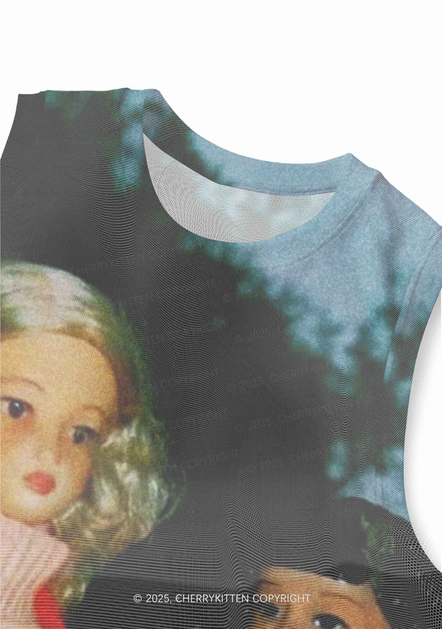 Girl Doll Y2K Mesh Muscle Tank Cherrykitten