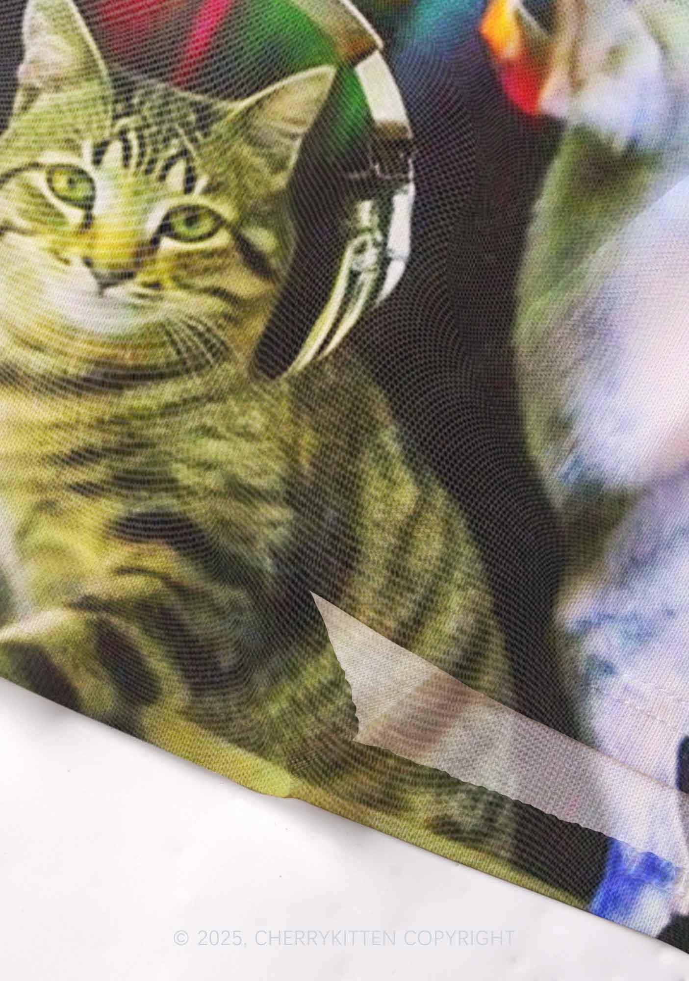 DJ Cat Unicorn Y2K Mesh Cami Tank Cherrykitten