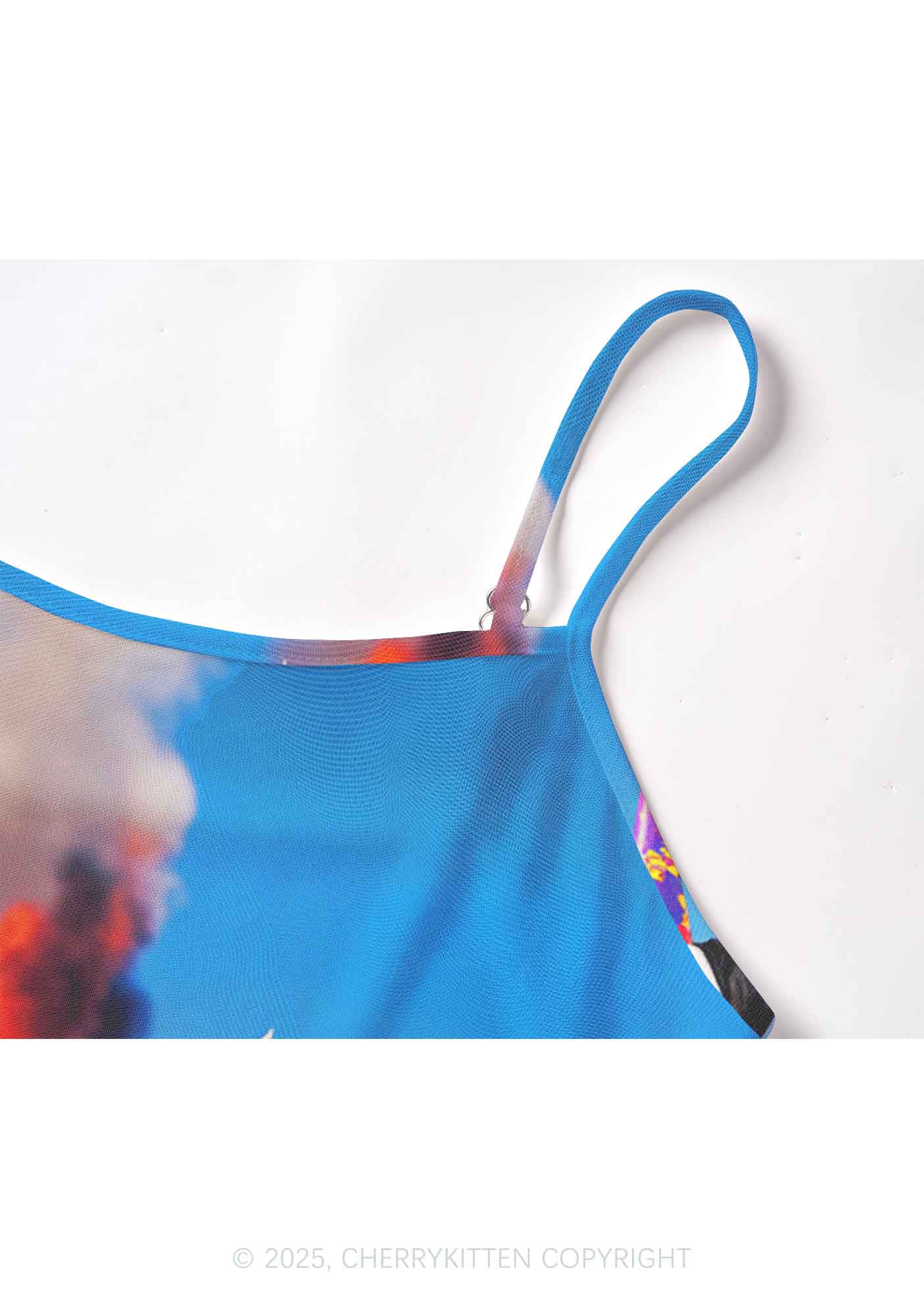 Dogs Birthday Party Y2K Mesh Cami Tank Cherrykitten