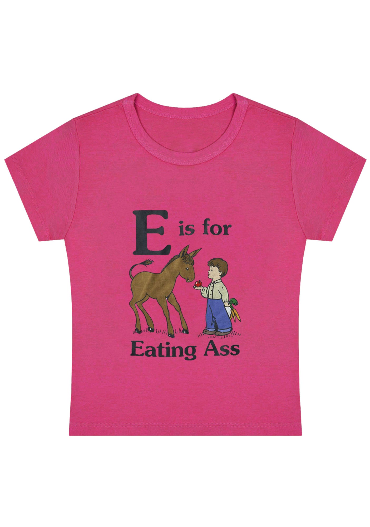 E Is For Eating Axx Y2K Baby Tee