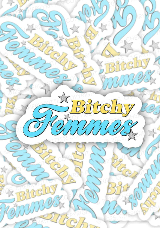Bxtchy Femmes Pride 1Pc Y2K Sticker Cherrykitten