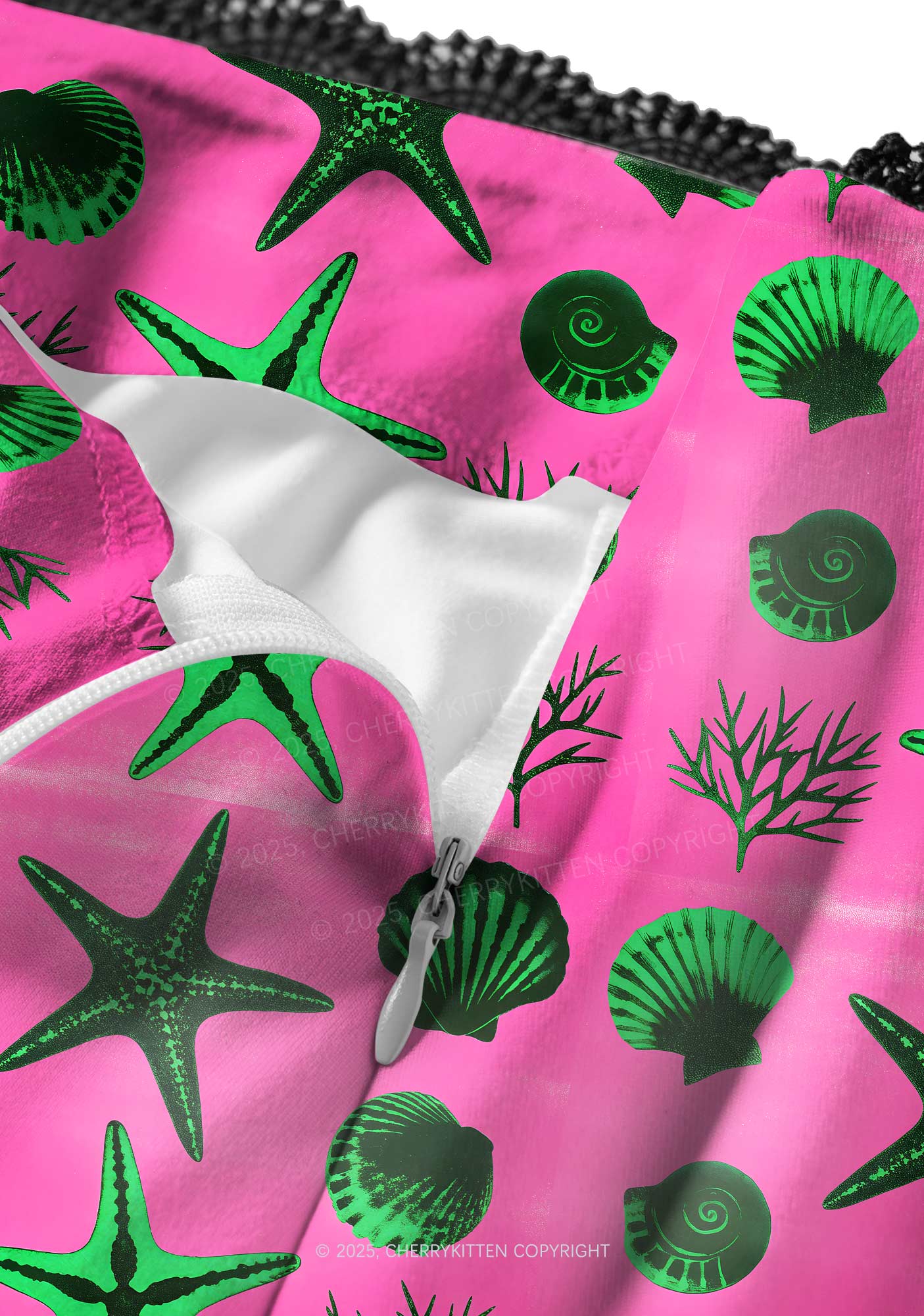 Sea Animals Y2K Print Midi Skirt Cherrykitten