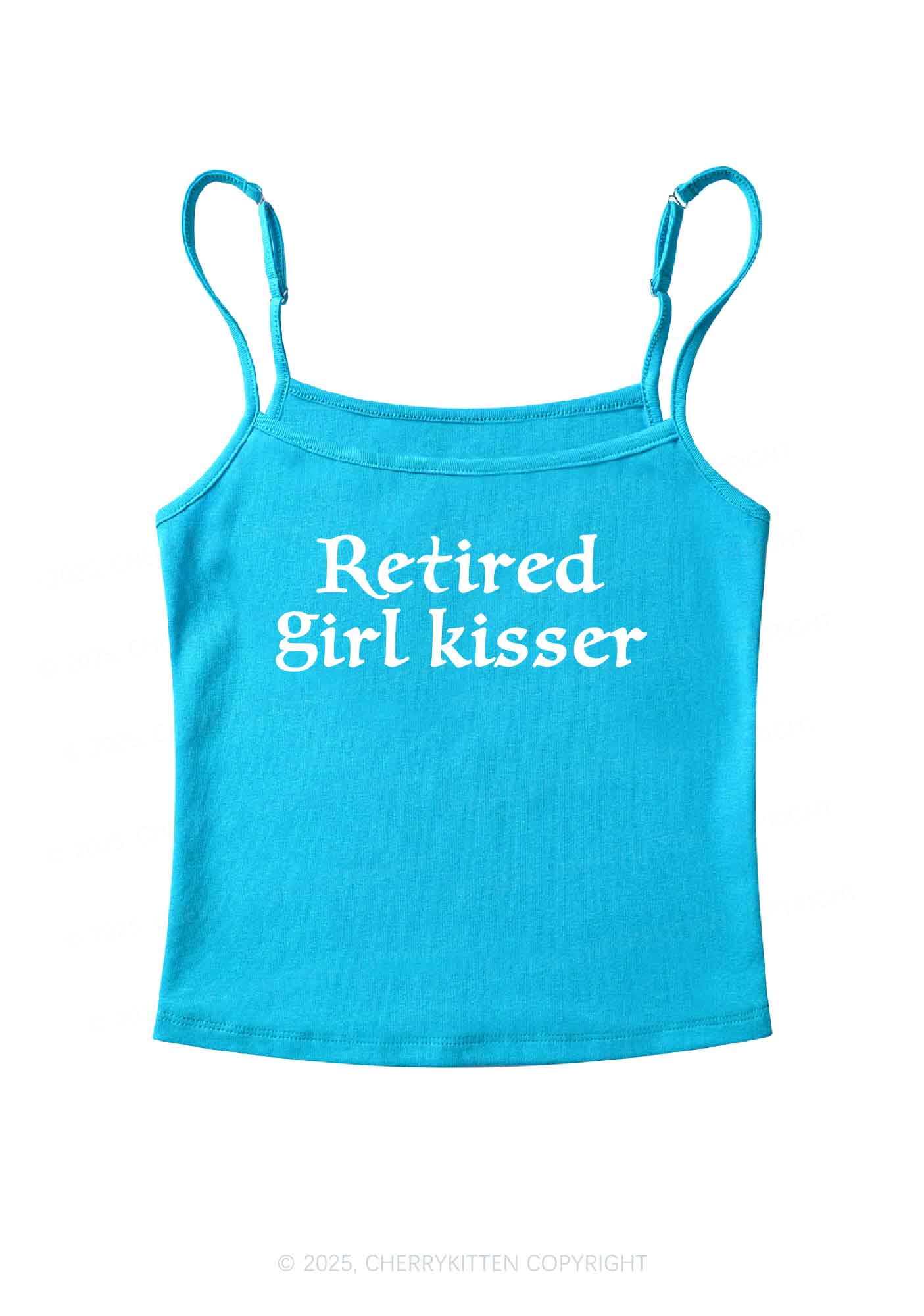 Retired Girl Kisser Pride Y2K Spaghetti Strap Cami Cherrykitten