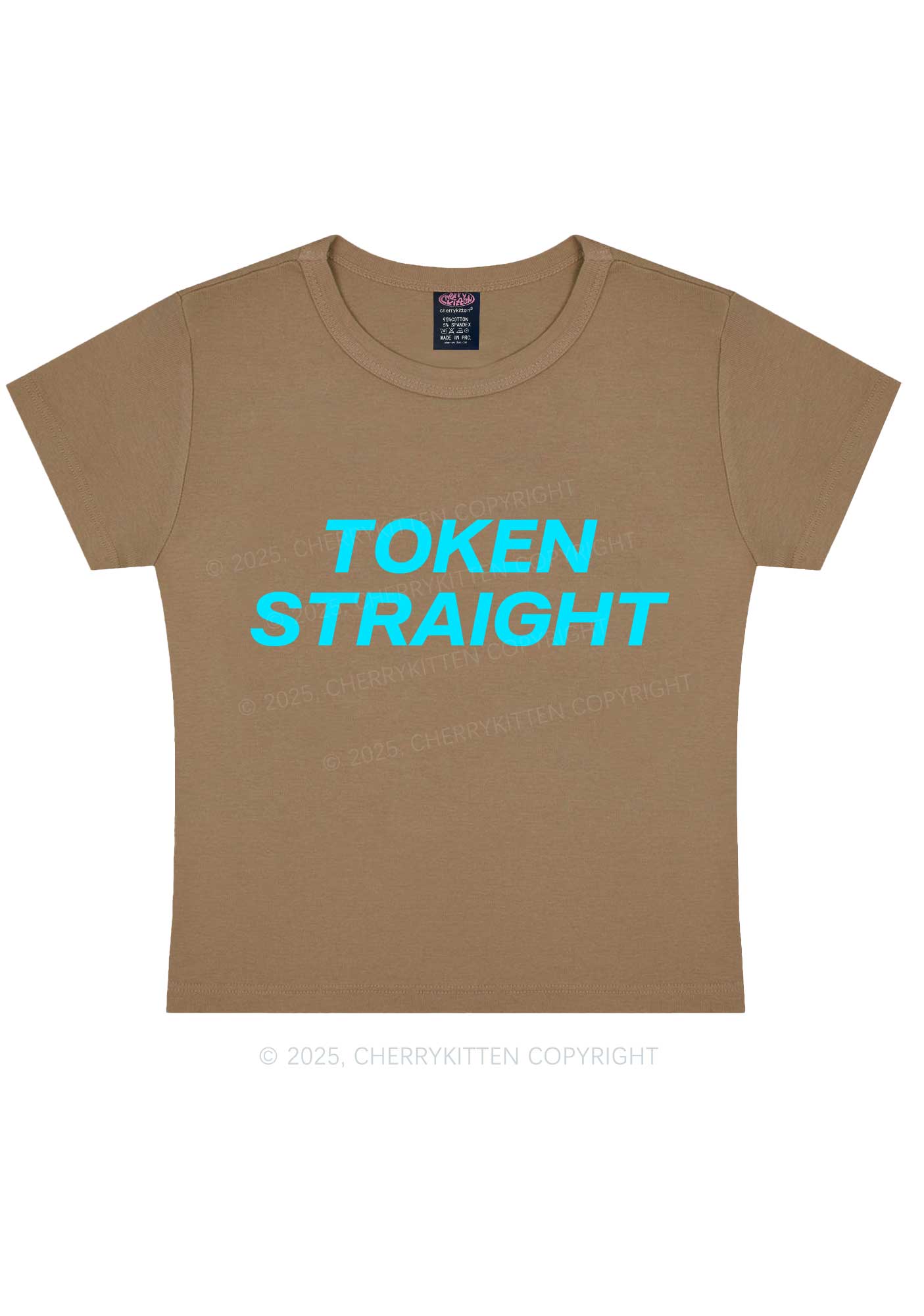 Token Straight Pride Y2K Baby Tee Cherrykitten