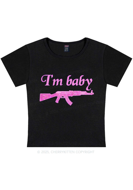 I Am Baby Y2K Baby Tee Cherrykitten