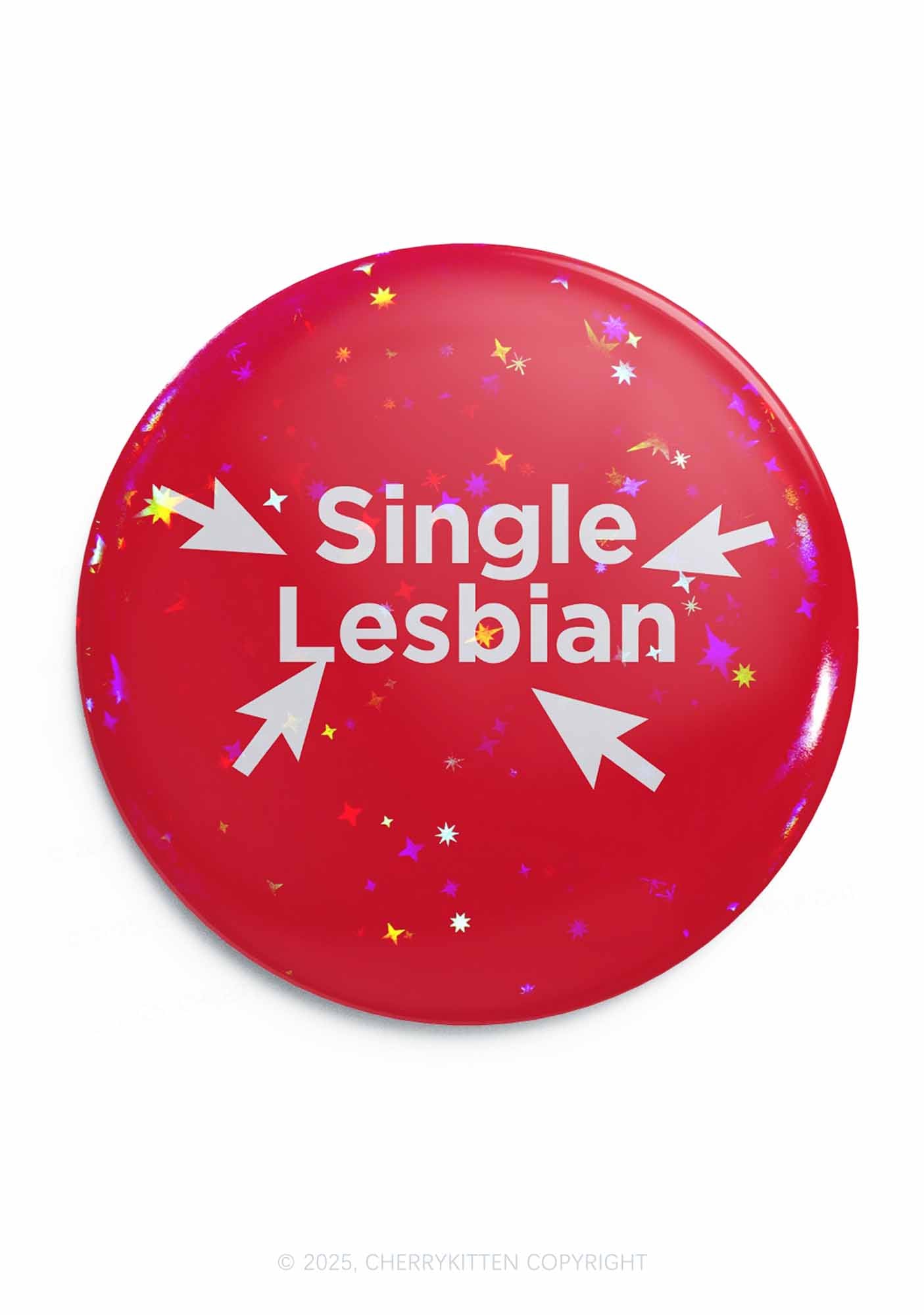 Single Lesbian Pride 1Pc Y2K Pin Badge Cherrykitten