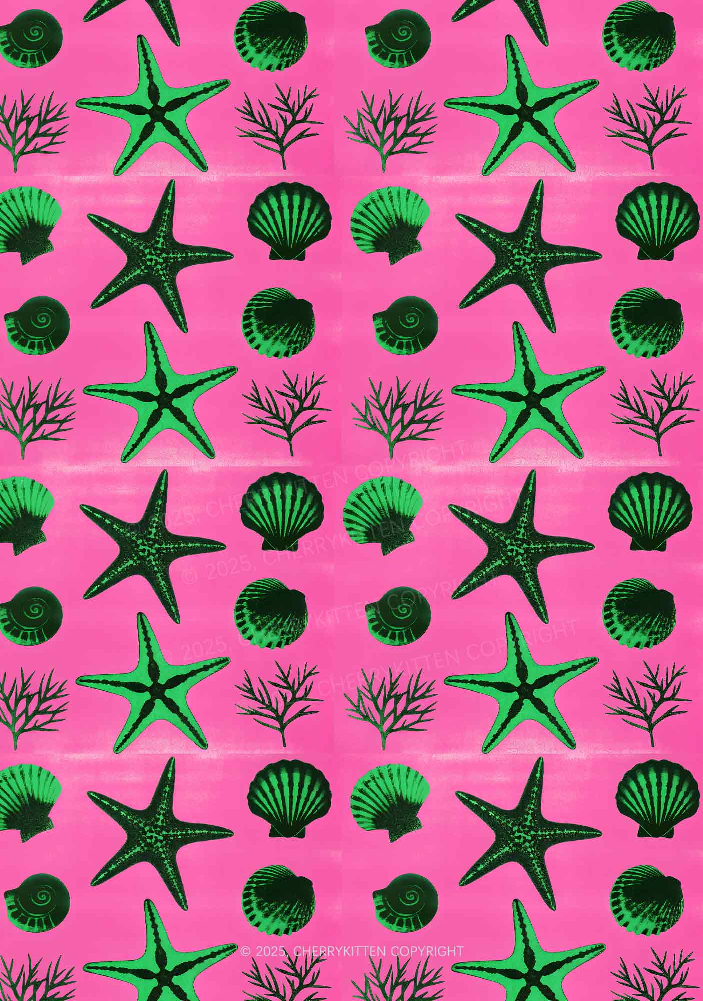 Sea Animals Y2K Print Cami Crop Top Cherrykitten