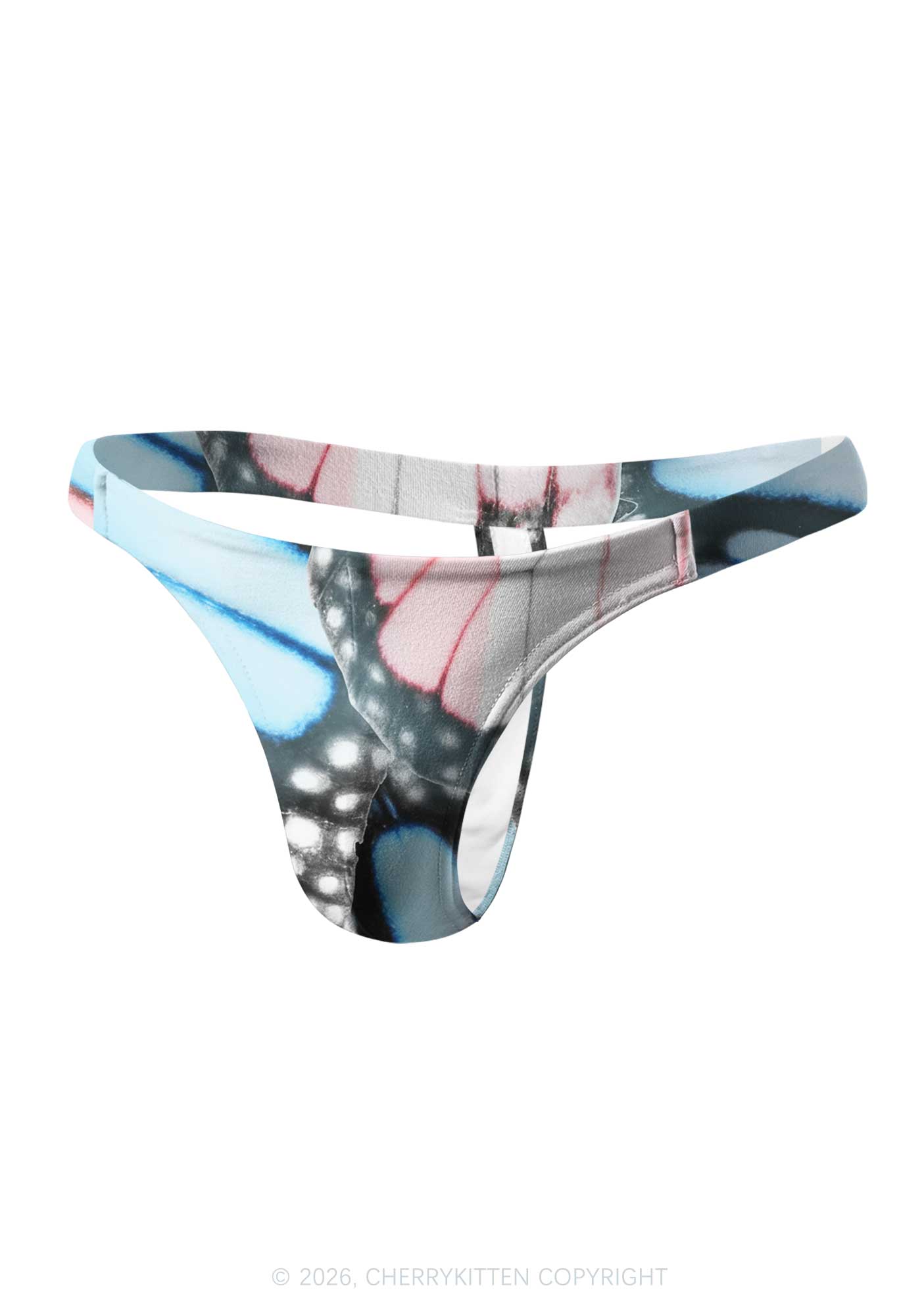 Trans Butterfly Wing Pride Y2K Print Men Thong Cherrykitten
