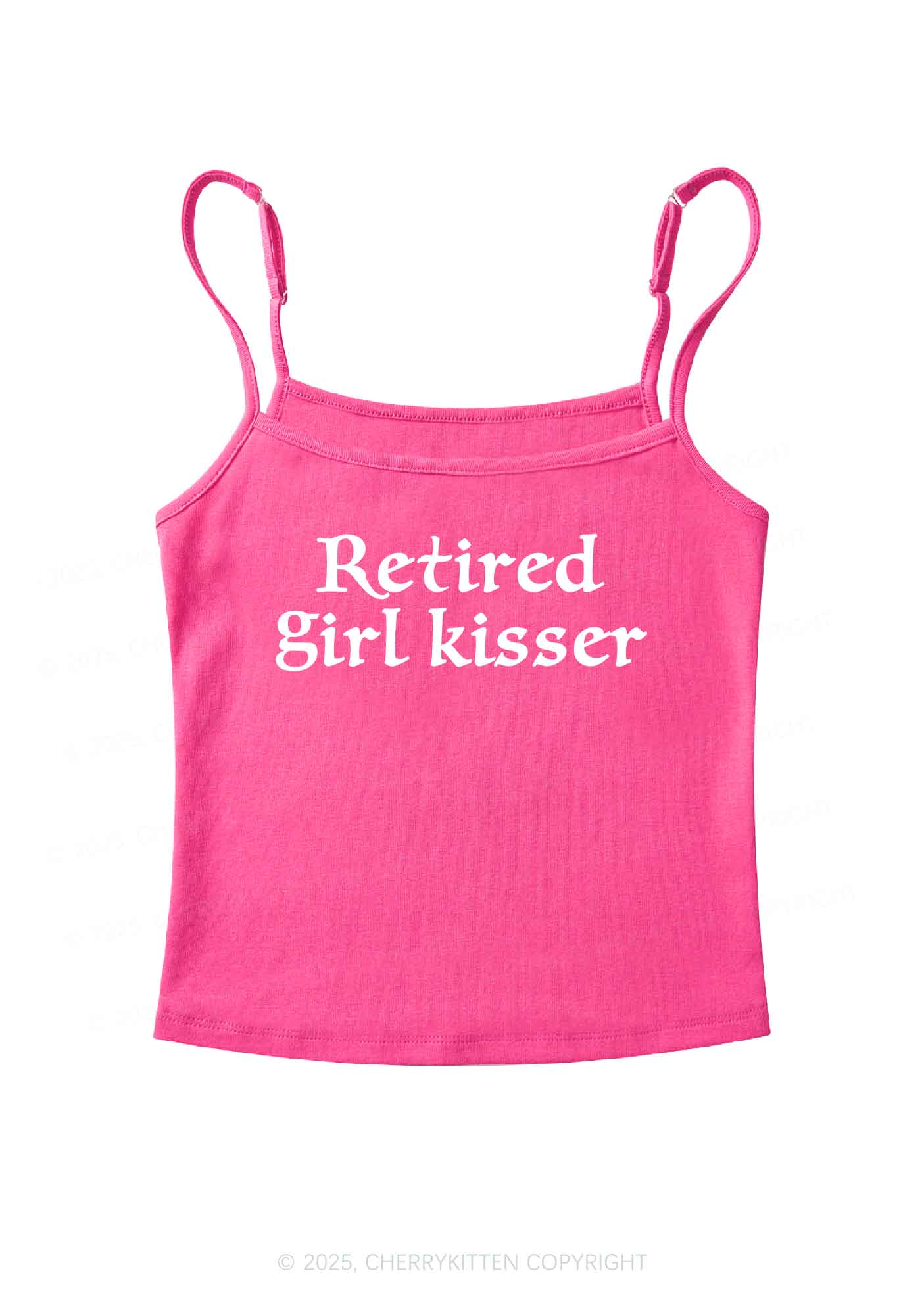 Retired Girl Kisser Pride Y2K Spaghetti Strap Cami Cherrykitten