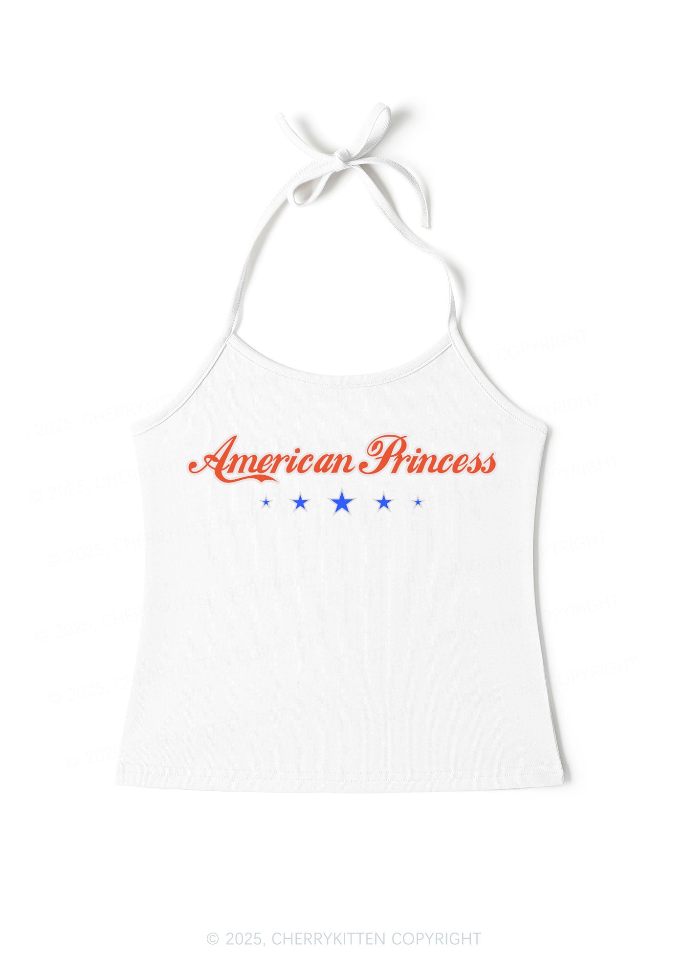 American Princess Y2K Halter Neck Cami Cherrykitten