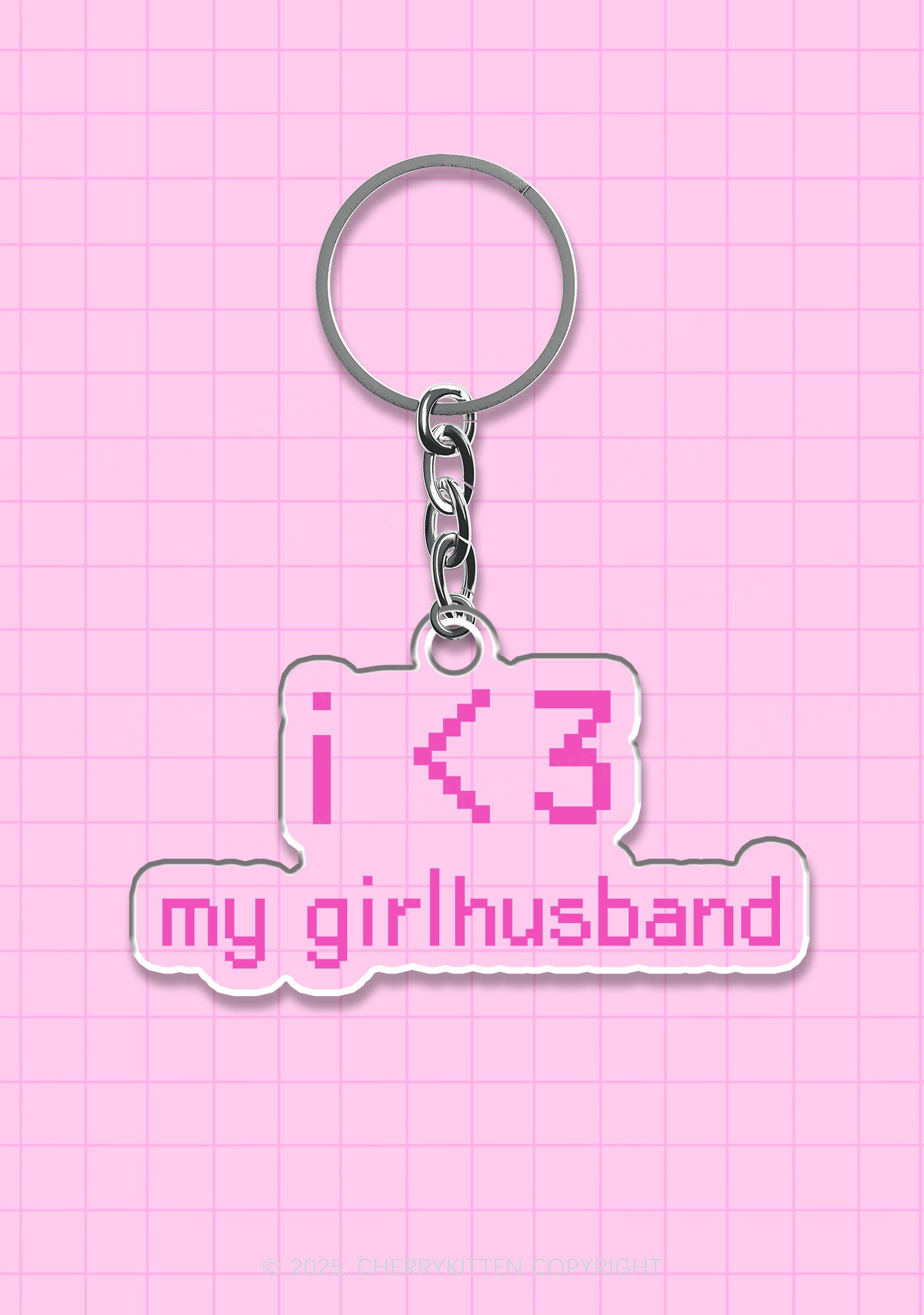 I Love My Girlhusband 1Pc Y2K Keychain Cherrykitten
