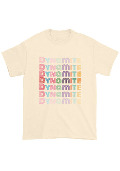 Colorful Dynamite Bangtan Kpop Chunky Shirt