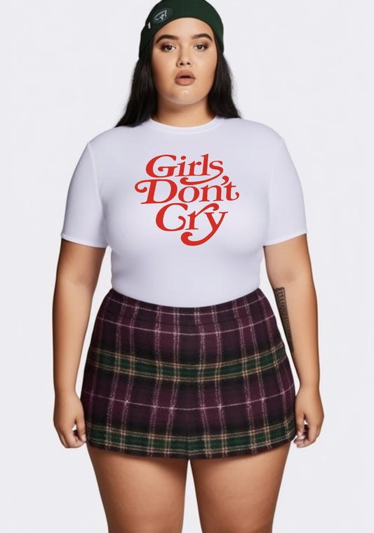 Curvy Girls Don't Cry Baby Tee