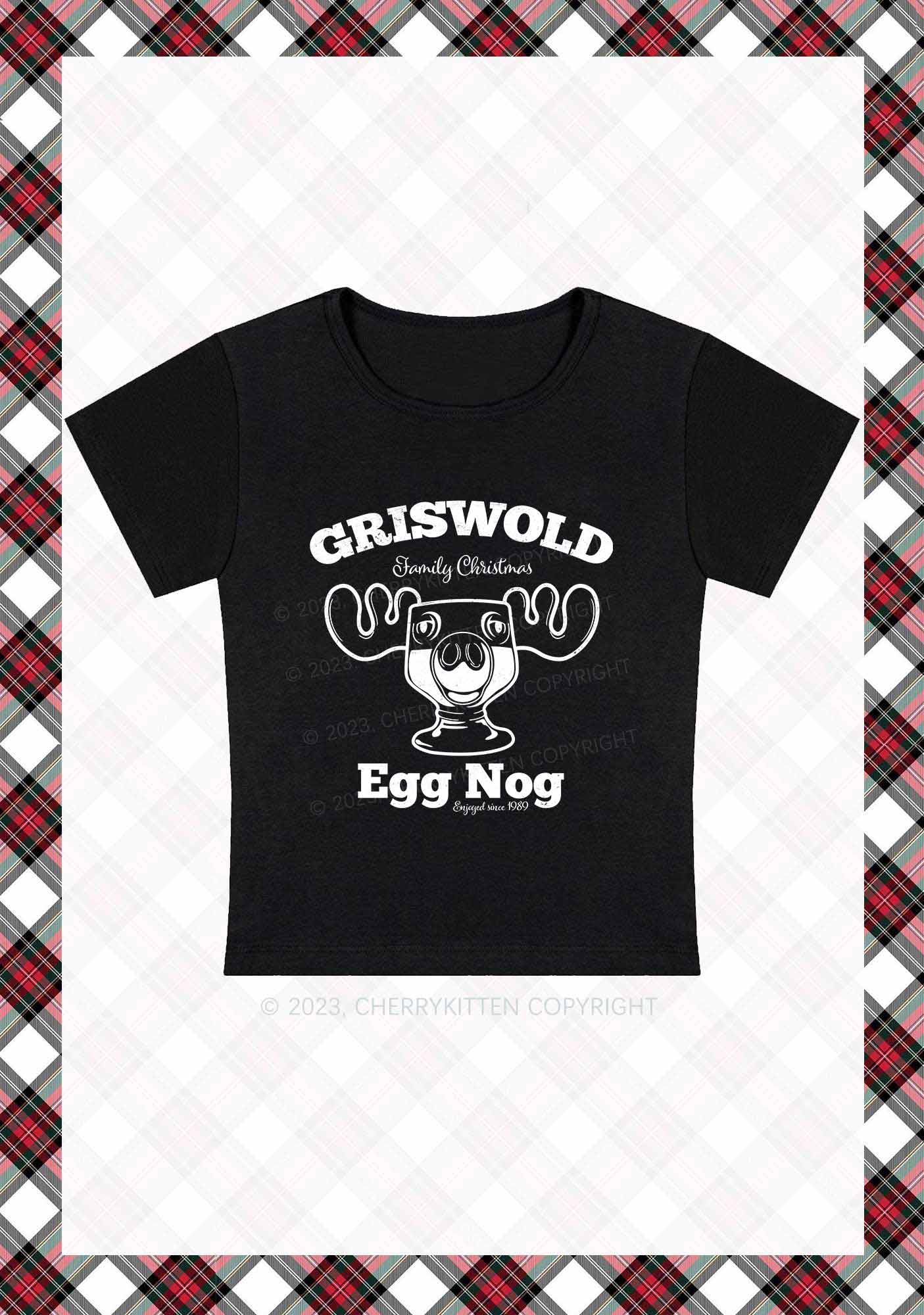 Griswold Egg Nog Christmas Baby Tee Cherrykitten