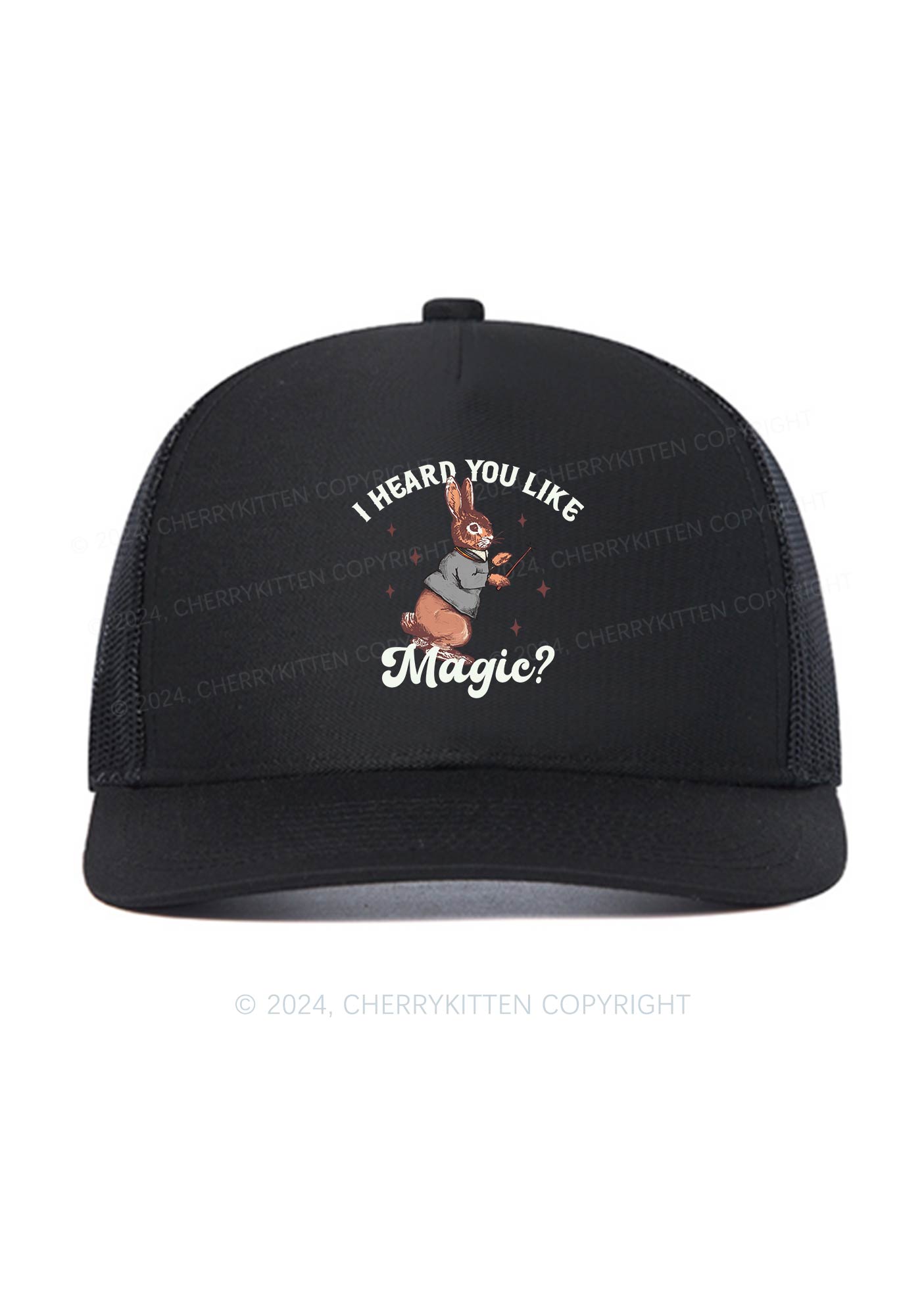 I Heard You Like Magic Y2K Trucker Mesh Hat Cherrykitten