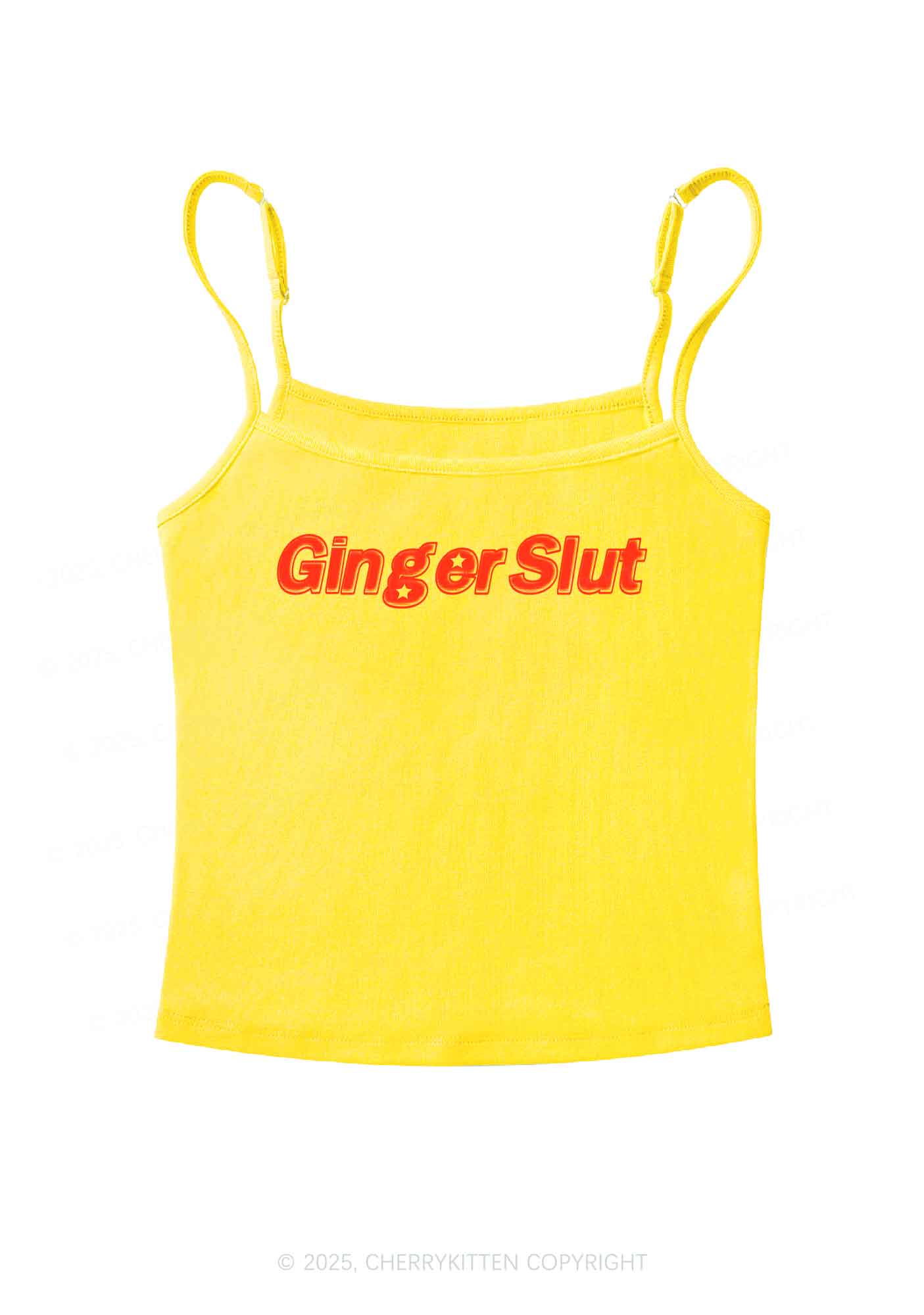 Ginger Slxt Y2K Spaghetti Strap Cami Cherrykitten
