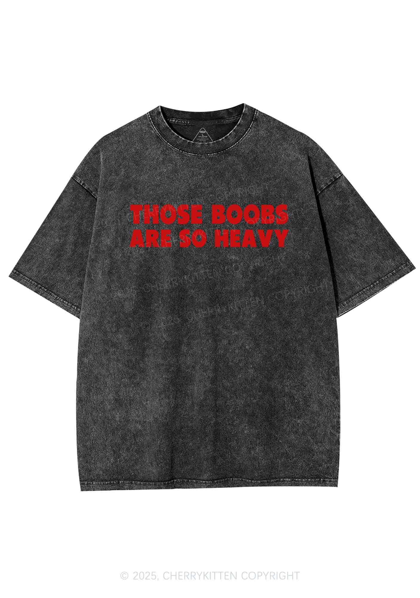 Bxxbs Are So Heavy Y2K Shirts Washed Tee Cherrykitten