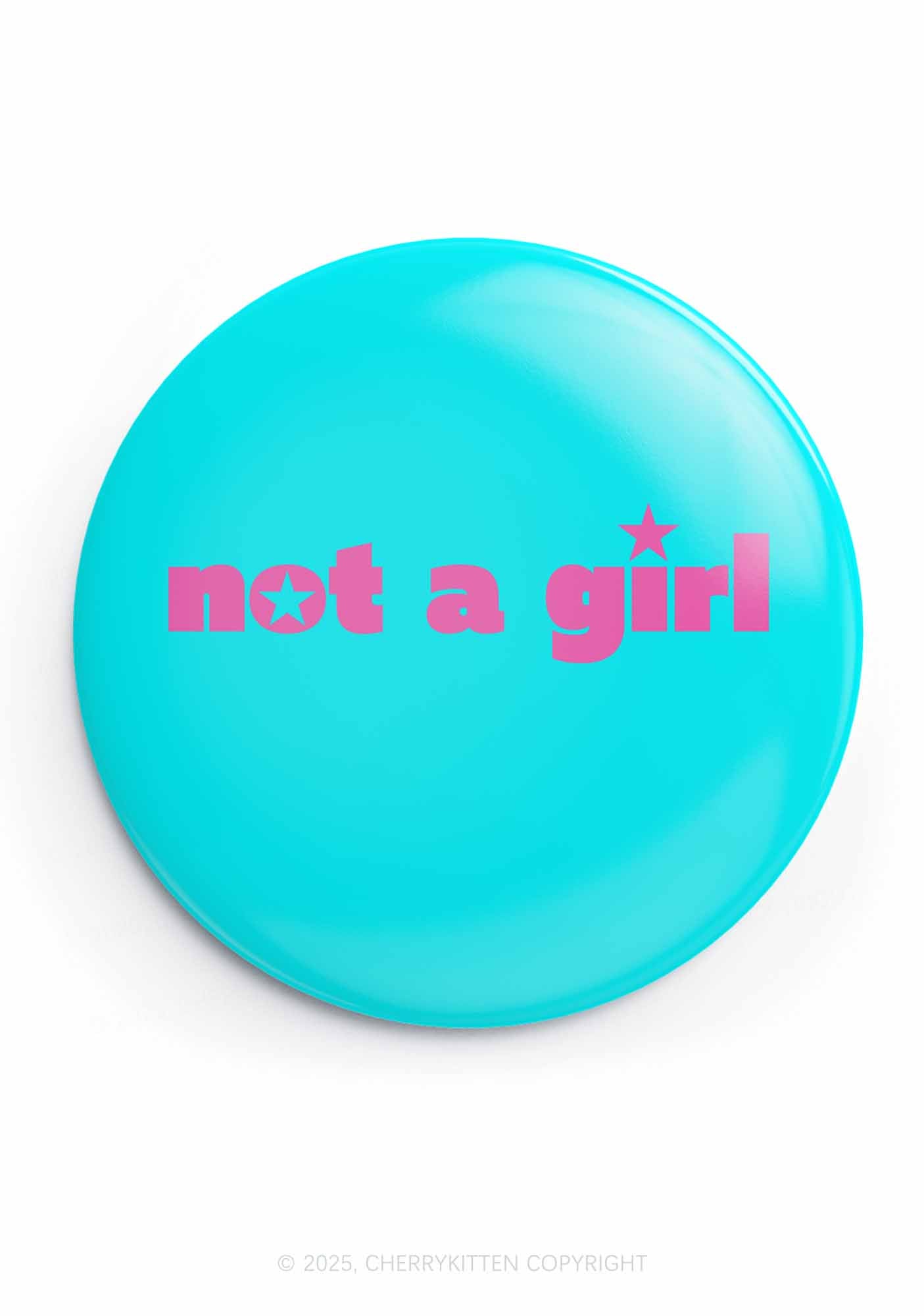 Not A Girl Pride 1Pc Y2K Pin Badge Cherrykitten