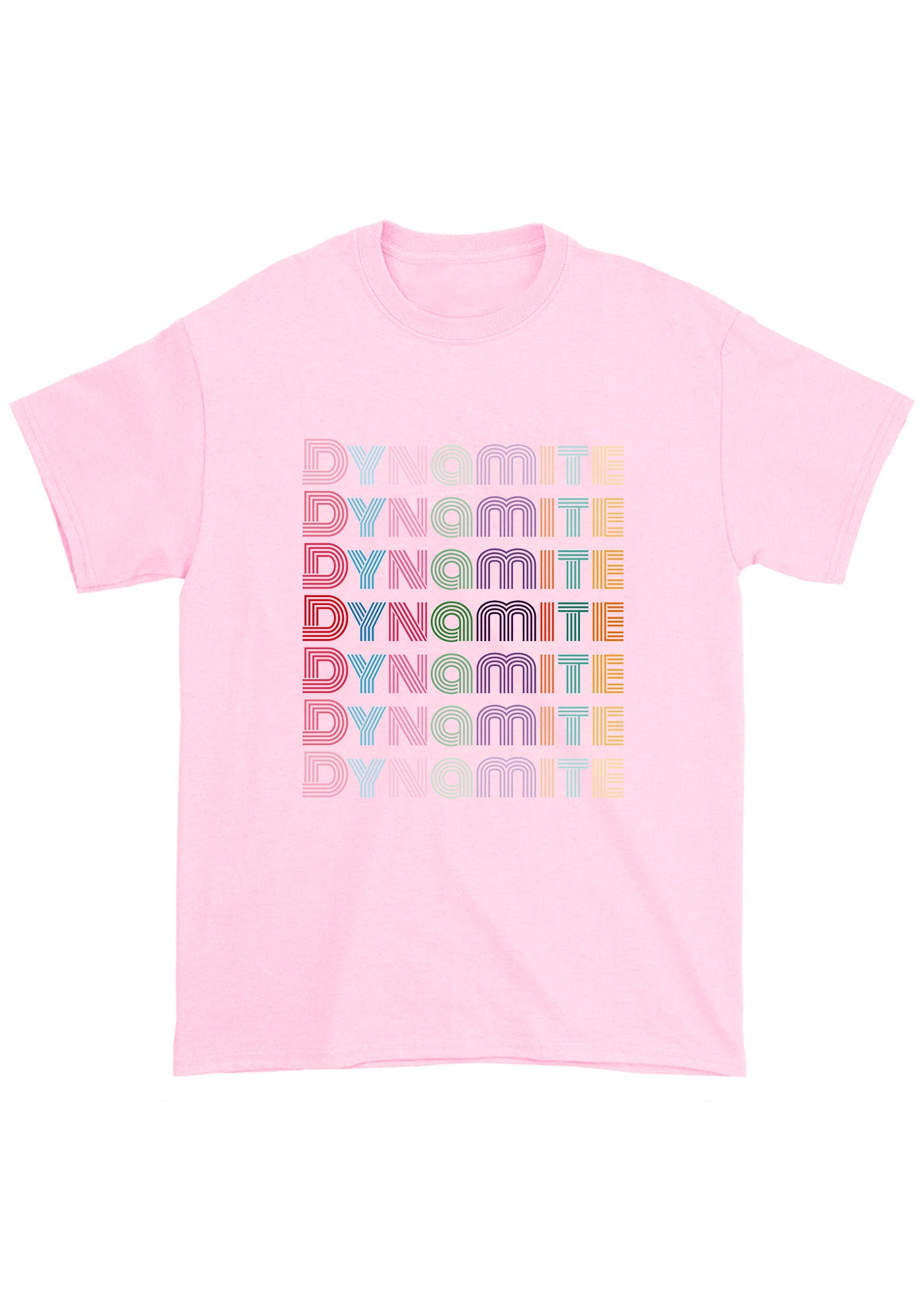 Colorful Dynamite Bangtan Kpop Chunky Shirt