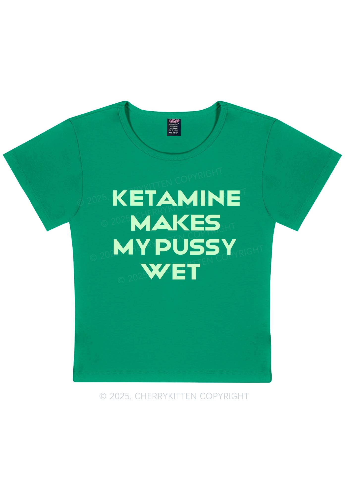 K Makes My Puxxy Wet Y2K Baby Tee Cherrykitten