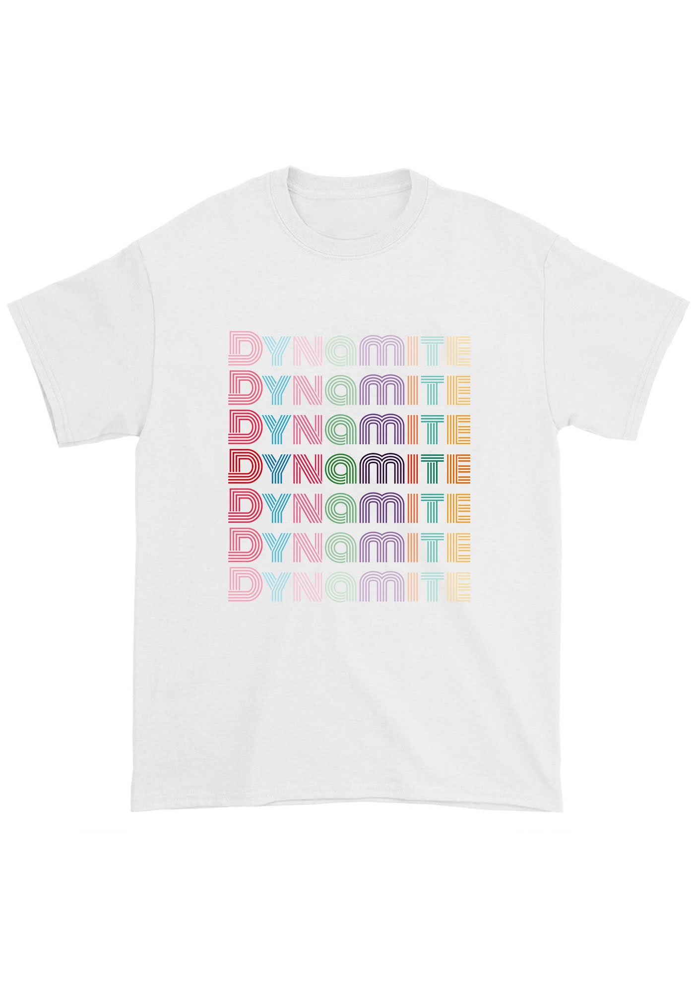 Colorful Dynamite Bangtan Kpop Chunky Shirt